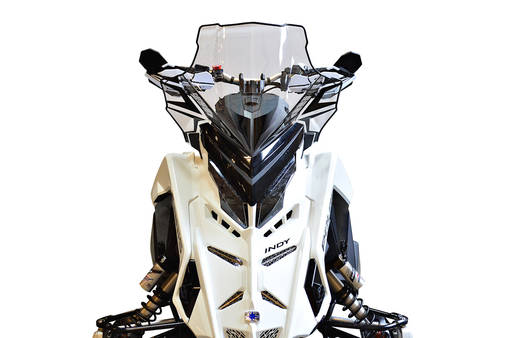 Powermadd Vindruta Polaris Matryx Medelhög 18" Klar/Med svart grafik - Vindrutor - D432524 - 1
