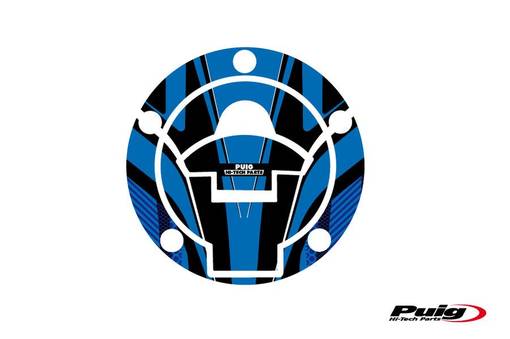 Puig Fuel Cap Cover Mod. Radical Yamaha C/Blue - Dekaler - D185184 - 1