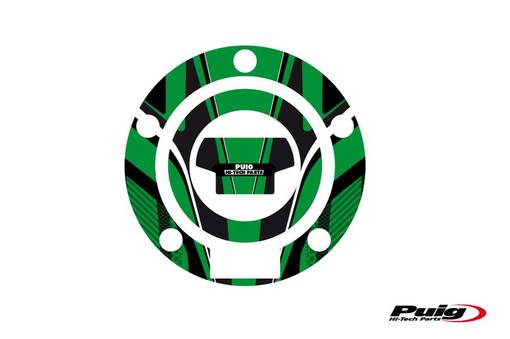 Puig Fuel Cap Cover Mod. Radical Yamaha C/Green - Dekaler - D183304 - 1