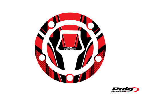 Puig Fuel Cap Cover Mod. Radikal Suzuki C/Red - Dekaler - D186594 - 1
