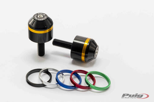 Puig Short Bar End W/Rings Bmw R1200R C/Black - Styrtillbehör - D185014 - 1