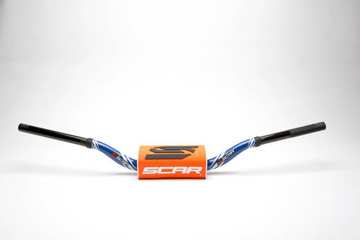 Scar Handlebar O² COLOR Ø28,6 (1 1/8”) - McGrath/Short Ktm - BLUE Bar - ORANGE B - Styren - D461484 - 1