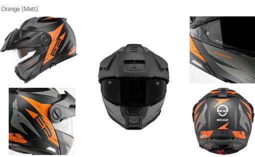 Schuberth Hjälm E2 Explorer Matt Orange - Skoterhjälmar - D440374 - 1