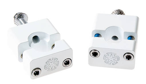 Timeless Styrfästen Vit 22mm M10 Monkey Type / Pitbike - Styrtillbehör - D456224 - 1