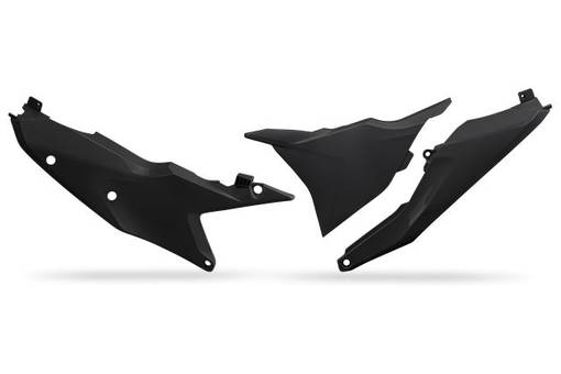 UFO Sidopaneler SX/SX-F 125-450 23-.. EXC/F 24-.. Svart 001 - Sidopanel - D441404 - 1