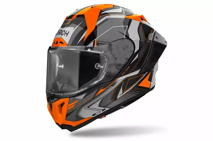 Airoh Hjälm GP 800 Must Orange glansig - Skoterhjälmar - D487124 - 1