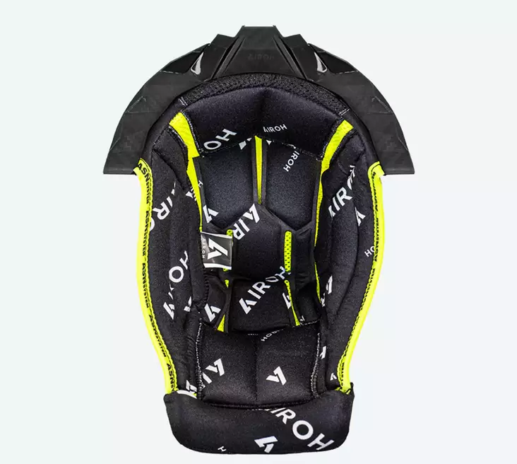 Airoh Twist 3 Crown padding Black/white + black sup. - Tillbehör & Reservdelar - D479284 - 1