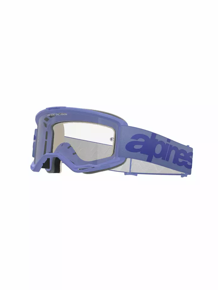Alpinestars Goggle Vision 5 WORDMARK Lila/Klart - Goggles Onroad - D480734 - 1
