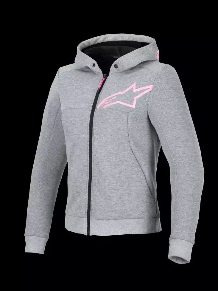 Alpinestars Hoodie Dam Chrome v2 Grå/Rosa - Jackor Onroad - D485774 - 1