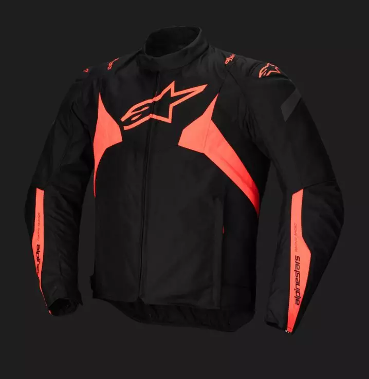 Alpinestars Jacka T-Jaws v4 Vattentät Svart/Röd Fluo - Jackor Onroad - D477374 - 1