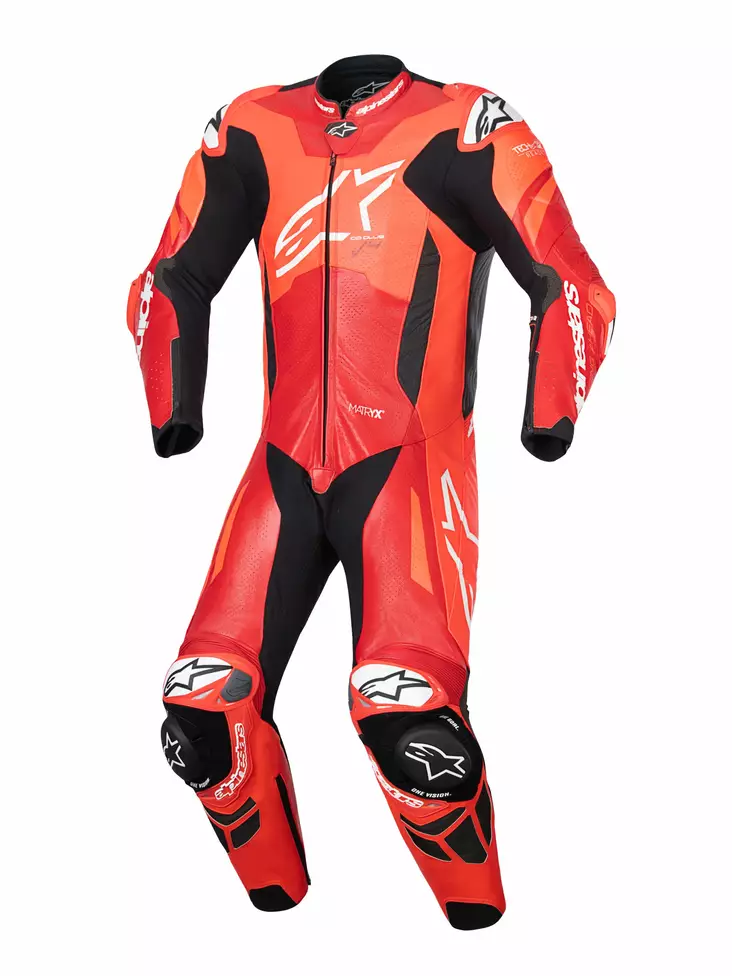 Alpinestars Skinnställ 1-pcs GP Plus v4 Sprint Röd Fluo - Skinnställ - D485744 - 1