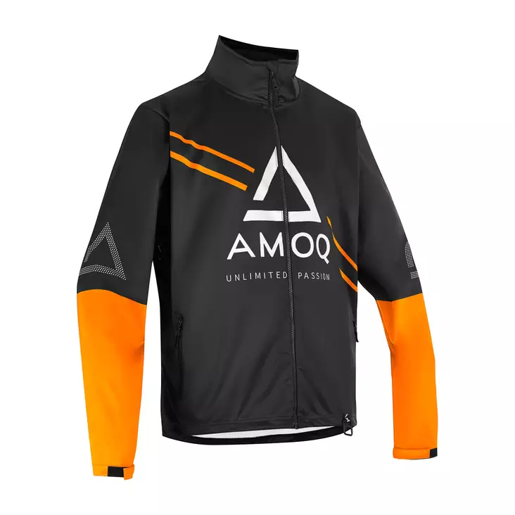 AMOQ Apex Racing Jacka Svart/Orange/Vit - Skoterjackor - D478784 - 1