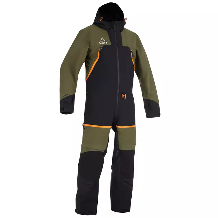 AMOQ Eclipse V3 Overall Militärgrön/Svart/Orange - Skoteroveraller - D500384 - 1
