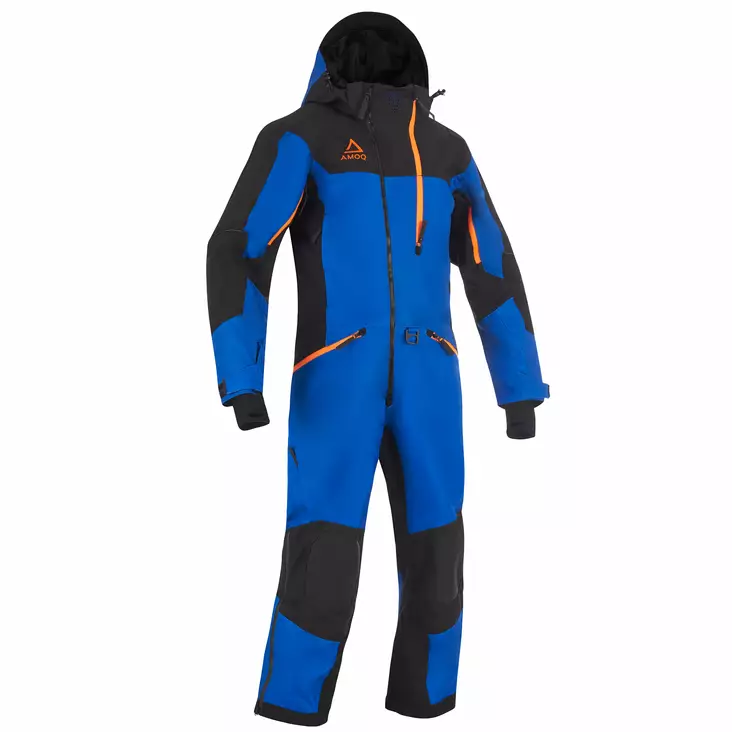 AMOQ Rocket V2 Overall 30K Blå/Svart/Orange - Skoteroveraller - D478644 - 1