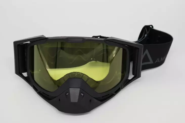 AMOQ Youth Snow Goggles Black-Grey, yellow lens - Goggles - D500524 - 1