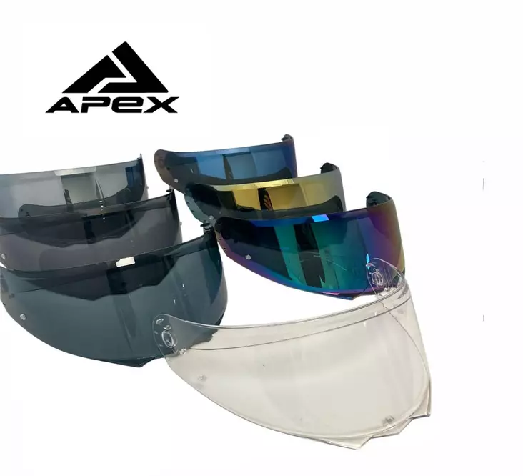 APEX MT300 Visor silver mirror pinlock ready - Visir - D490744 - 1
