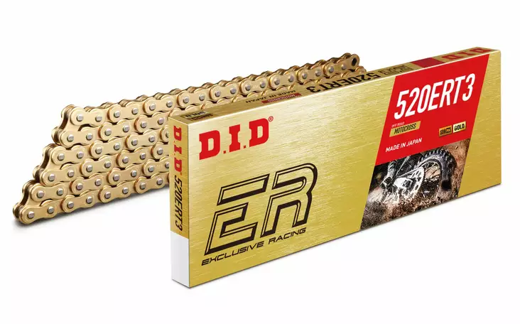 D.I.D 520ERT3 G&G MX kedja + Kedjelås (Ej O-ring). (RJ) - Kedjor 520 - D505284 - 1