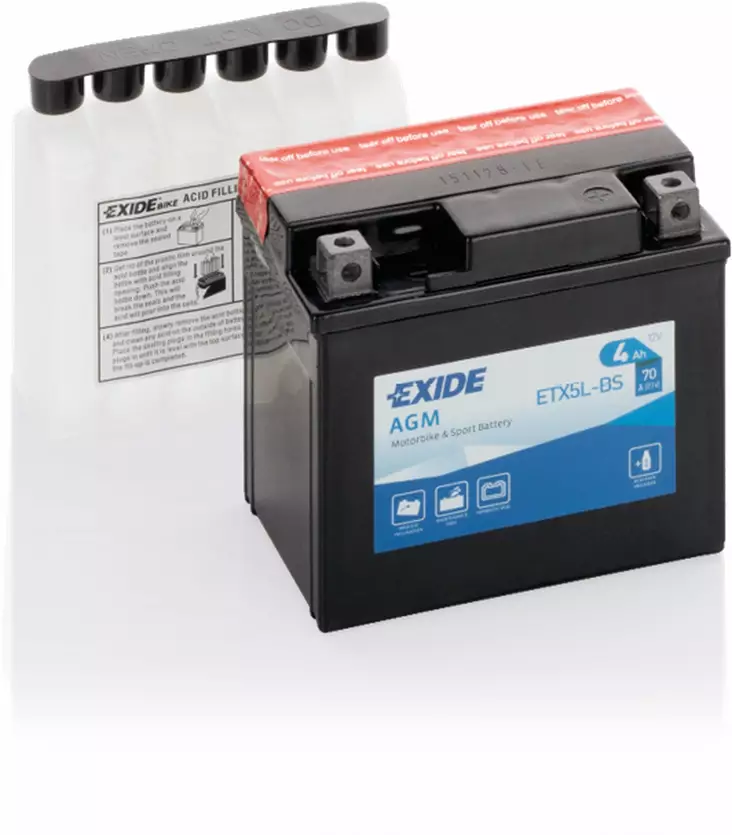 Exide batteri ETX5L-BS - Batteri & Laddning - D528774 - 1