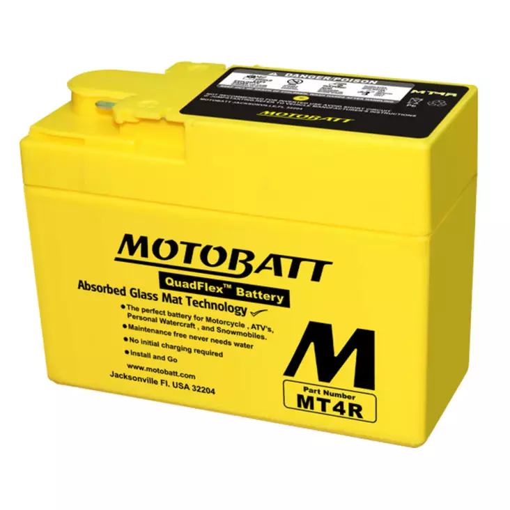 Motobatt MT4R batteri - Batteri & Laddning - D445914 - 1