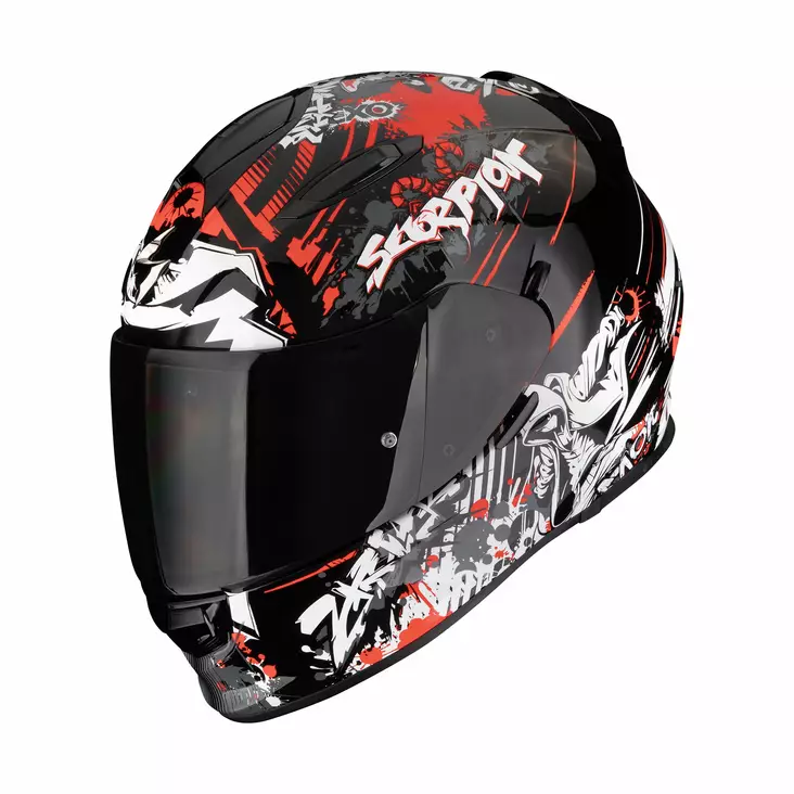 SCORPION Helmet EXO-491 SPECTER Black-Red - Skoterhjälmar - D515034 - 1