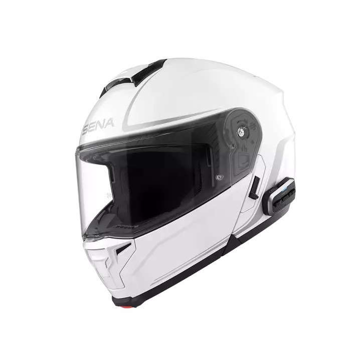 Sena Hjälm OutRush 2 Flip-up Mesh Vit - Skoterhjälmar - D516764 - 1