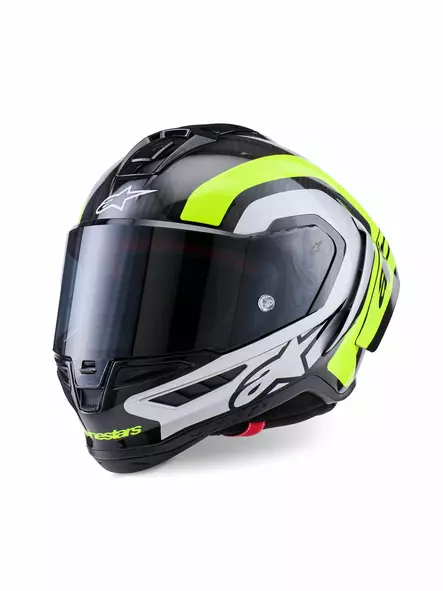 Alpinestars Hjälm Supertech S-R10 Arius Svart/Silver/ Fluo Gul - Skoterhjälmar - D507985 - 1