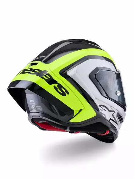 Alpinestars Hjälm Supertech S-R10 Arius Svart/Silver/ Fluo Gul - Skoterhjälmar - D507985 - 2