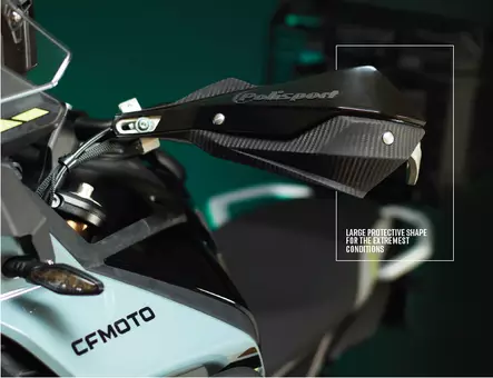 Polisport Handguard w/ metal bar Trail Blazer Black CF Moto 450MT - Handskydd - D490985 - 2