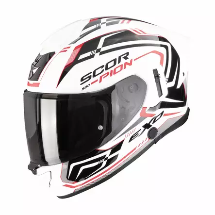 SCORPION Helmet EXO-530 AIR SLOPE White-Black-Red - Skoterhjälmar - D515055 - 1