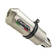 GPR Suzuki V-Strom Dl 650 2012/16 e3 EC-Approv. silencer with mid-full line Sati - Komplett avgassystem - D407985 - 2
