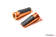 Puig Footpegs Racing+Rubber Rig/Left C/Orange - Fotpinnar - D184395 - 1