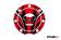 Puig Fuel Cap Cover Radical Honda C/Red - Dekaler - D183265 - 1