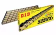 D.I.D 525VX3 G&B Chain+Connecting link rivet type (ZJ) - Kedjor 525 - D529285 - 1