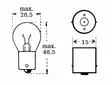 Glödlampa 12v 18w Ba 15s - Glödlampor - D475625 - 1