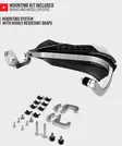 Polisport Handguard w/ metal bar Trail Blazer WH/BK Africa Twin CRF1000L - Handskydd - D525745 - 2