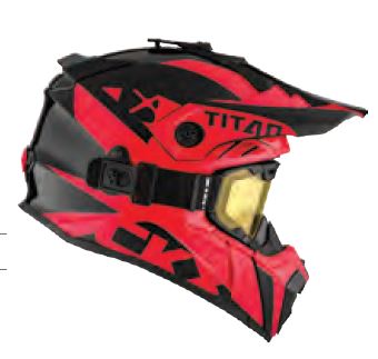 CKX Hjälm + Goggles TITAN Airflow Extra Röd - Skoterhjälmar - D338865 - 1