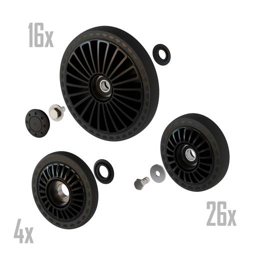 Camso S-Kit - Complete Camso X4S wheels kit - Reservdelar till bandsatser - D475775 - 1