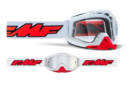 FMF POWERBOMB Goggle Rocket Vit - Klar Lins - Goggles Onroad - D425215 - 1