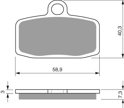 GOLDFREN Bromsbelägg 307 Ceramic Carbon AD - Bromsbelägg - D19325 - 1