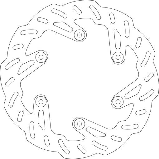 GOLDFREN Bromsskiva bak YZ/WR125/250 98-01YZF/WR250-04 - Bromsskivor - D19355 - 1