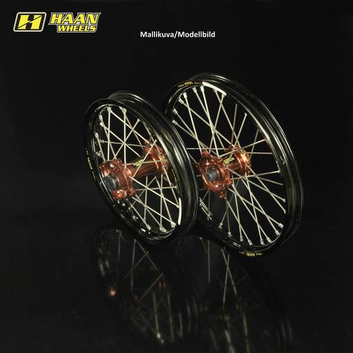 Haan wheel Husqvarna FC 16-22 19-2,15 MAGNESIUM HUB/BLACK RIM - Kompletta hjul - D91705 - 1