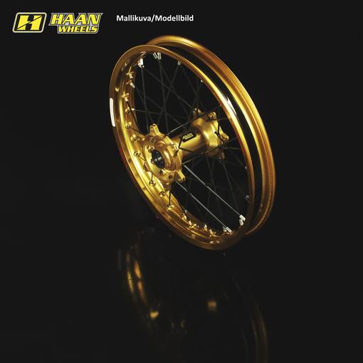 Haan wheel SX&SXF 15-17 /EXC MODELS 16- 17-3,50 GOLD RIM/GOLD HUB - Kompletta hjul - D203155 - 1