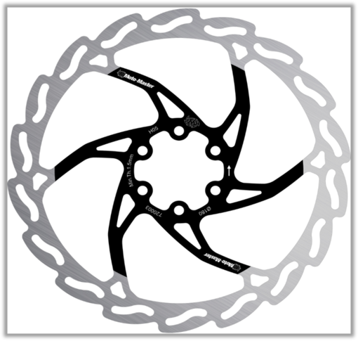 Motomaster Bicycle Flame Disc 223x2,0x16,5mm (black lacquered center) - Bromsskivor - D461805 - 1