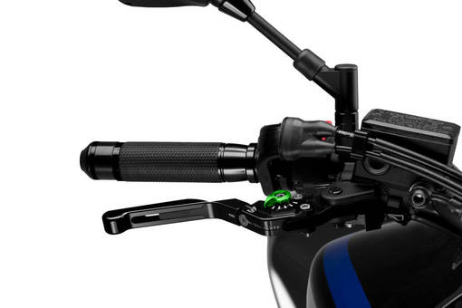 Puig Brake Lever 3.0. Black Exten/Black Selector/Green - Broms- & Kopplingshandtag - D341875 - 1