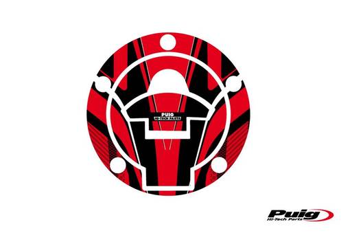 Puig Fuel Cap Cover Mod. Radical Yamaha C/Red - Dekaler - D185185 - 1