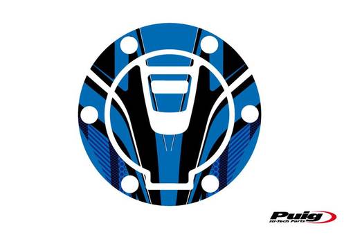 Puig Fuel Cap Cover Mod. Radikal Ktm C/Blue - Dekaler - D186355 - 1