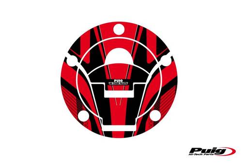 Puig Fuel Cap Cover Radical Ducati C/Red - Dekaler - D183255 - 1