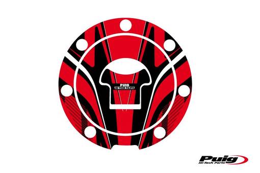 Puig Fuel Cap Cover Radical Honda C/Red - Dekaler - D183265 - 1