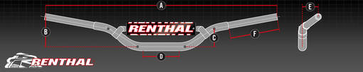 Renthal Styre 611 XR70R/CRF70 Playbike 110cc Svart - Styren - D430315 - 1