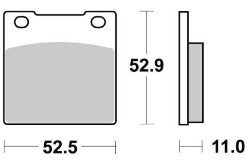 Sbs Bromsklossats Ceramic - Bromsbelägg - D106765 - 1